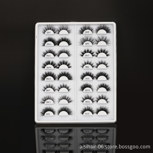 Wholesale 100% Real Mink Fur Mink Eyelashes Vendor 3D 5D Mink 25 mm False Lashes With Customized Packaging